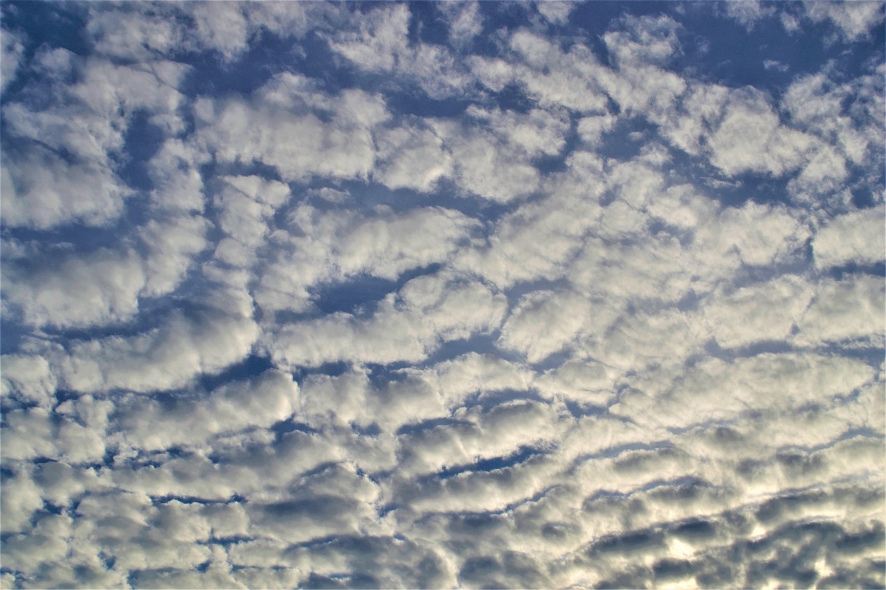 ciel de nuages comme des moutons