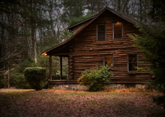 chalet dans la forêt