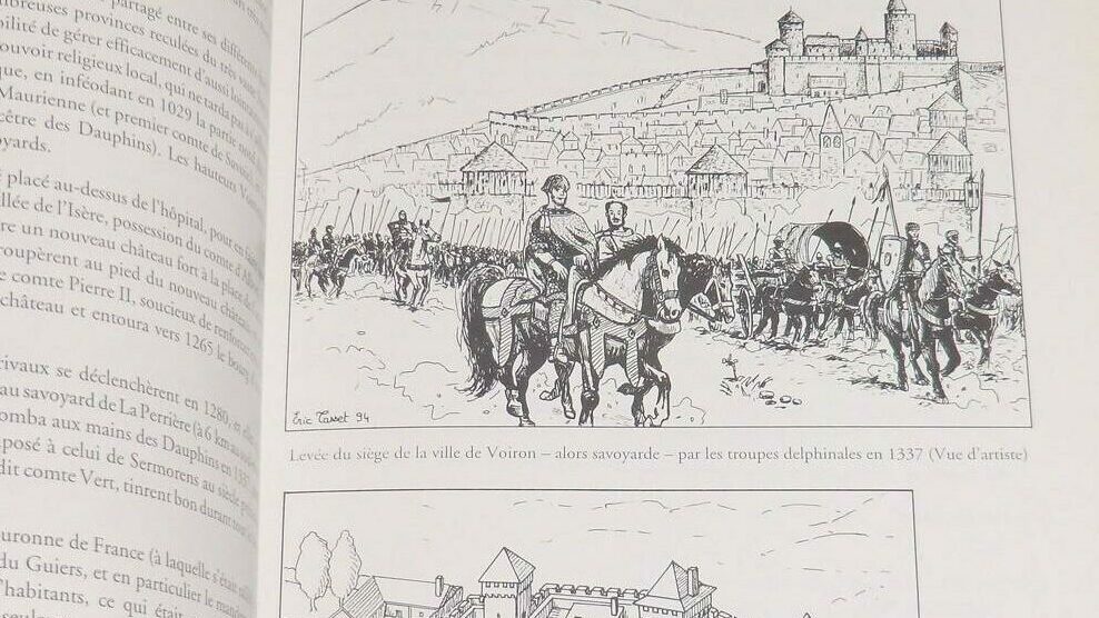 Illustration extrait du livre Châteaux forts du Dauphiné   