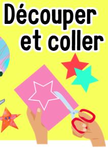 Dessin d'un enfant faisant du découpage