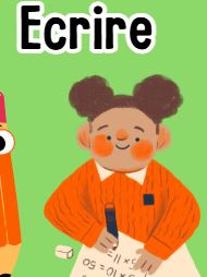 Dessin d'une fille en train d'écrire