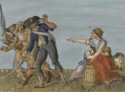 L'héroïne de Milhier peinture de Jean Baptiste Lesueur 1794