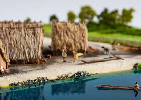 maquette d'un village nolithique
